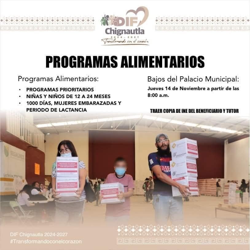 Imagen destacada de: ‼️PROGRAMAS ALIMENTARIOS‼️