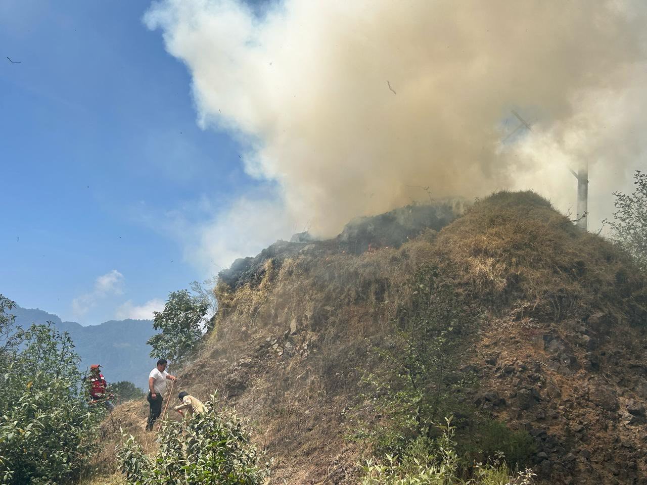 Imagen destacada de: Protección Civil estuvo atendiendo incendios forestales