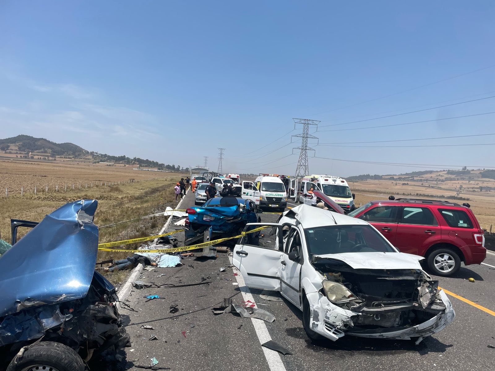 Imagen destacada de: Percance automovilístico entre varios vehículos en la súper Carretera autopista Virreyes-Teziutlán