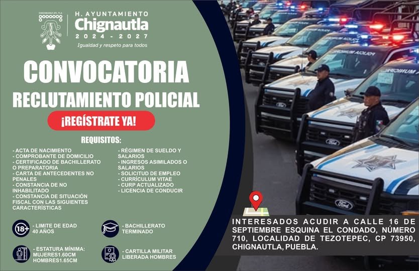Imagen destacada de: RECLUTAMIENTO POLICIAL